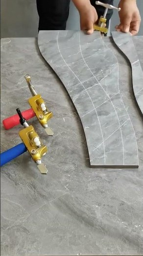 Practical Curved Tile Cutting with Manual Glass/Tile Cutter