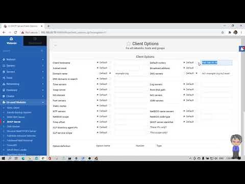 Webmin Setting 2 DHCP Server