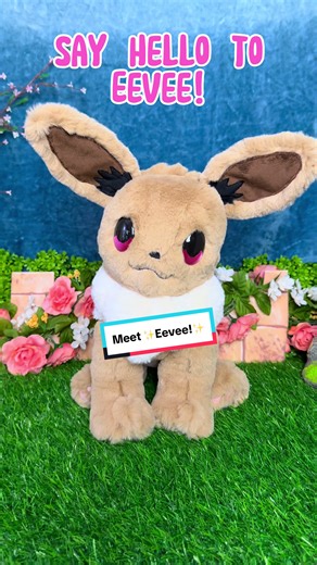 She’s finally here everyone! Meet my little pal ✨Eevee!✨ And dont forget! You can see the FULL 70 HOUR MAKING OF PROCESS in just under 25 minutes right now on my YT channel!🥳🎉 (Not to mention a MUCH better look at the plushie!) #pokemon #pokemongo #pokemoncards #pokemoncommunity #pokemoneevee #eevee #pokemonplush #pokemonfanart #pokemonart #eeveelution #eeveeplush #sewing #sewist #handmade #customplush #smallartist #plushies #plushmaker #plushtoys #fiberart #softsculpture #toydesigner #toydesi
