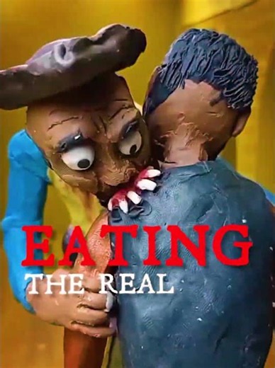 They recreated the scene with Clark using modeling clay #backrooms #movie #fnaf