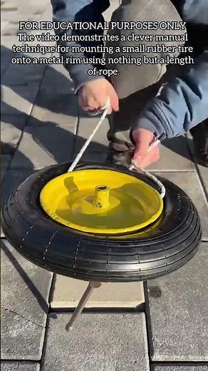 Mastering the Rope Trick: A Simple DIY Tire Mounting Hack