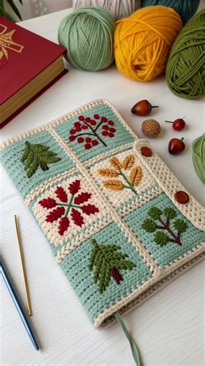 crochet book covers 📔 pattern ideas#pattern #ideas