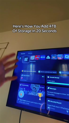 This is the easiest way to add storage to your PlayStation #PlayStation #gaming #console #storage #upgrade