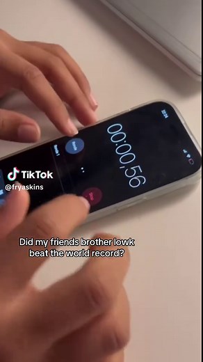 World record is 3 milliseconds😭😭 #worldrecord #timer #fyp #funnyy #viral
