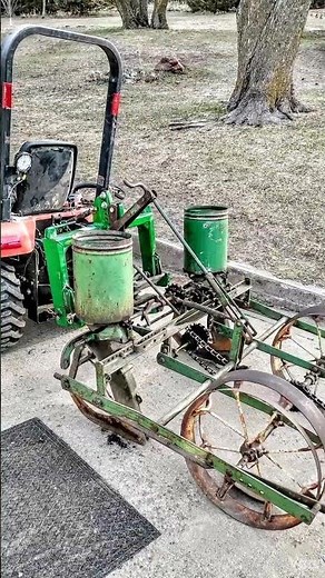 John Deere two row planter.