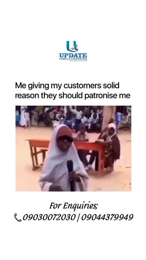 POV : Me giving my client reasons why they should buy land and house from me