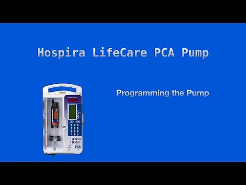 Setting Up A Hospira Lifecare PCA Pump - Programming The Pump