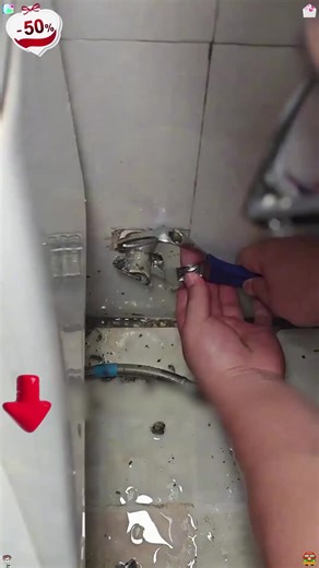 Method to remove a broken thread from a faucet angle valve without damaging the inner threads