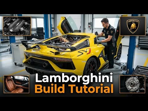 How a Lamborghini is Made 🔥 Full Step-by-Step Supercar Manufacturing