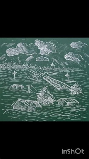 How to Draw a Natural Calamities,Assam floods 2026 (pray for Assam)#art#viral #drawingtutorial#share