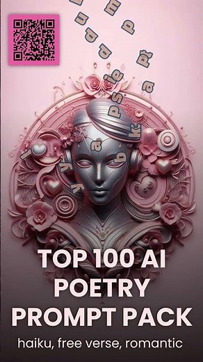 100 AI Poetry Prompts — Haiku, Free Verse & Romantic | Creative Writing Pack