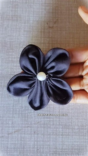 DIY Fabric Flowers Without a Sewing Machine (Easiest Method!) #flowercraft #flowermaking
