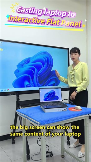 How my laptop, cellphone connect to the interactive smart whiteboard?