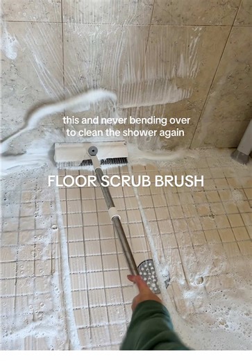Effortless Shower Cleaning with a Floor Scrub Brush