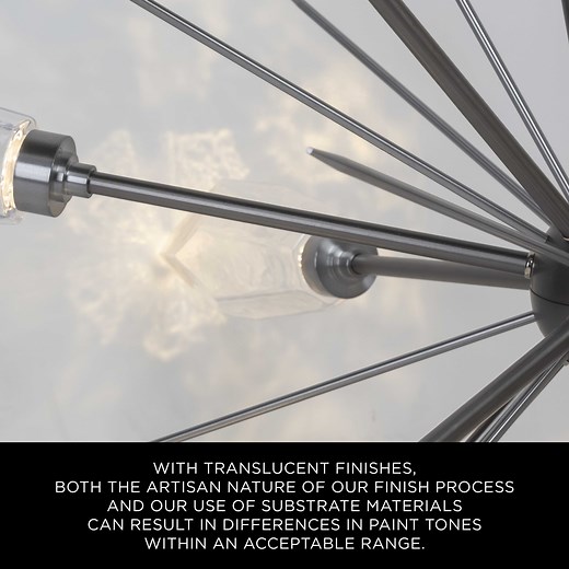 Rock Crystal Oval Starburst Chandelier