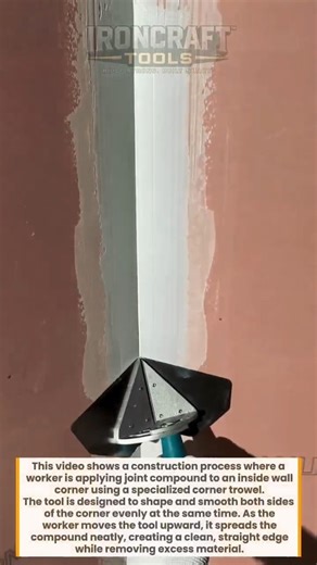Perfect Corner Finishing Tool #drywall #construction #tools