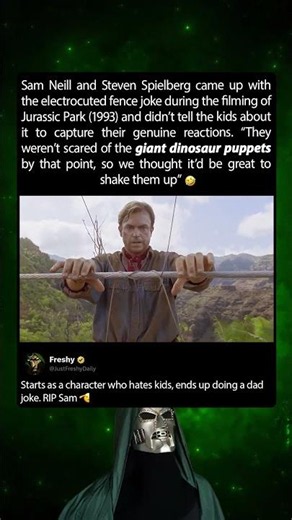 Sam Neill was a pranker in Jurassic Park (1993)