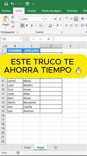 💡kevin Ramirez - Experto en Excel Para Negocios on Instagram: "¿Necesitas unir nombres, apellidos o textos en Excel sin complicarte? 📊 En este Short te muestro cómo usar la función CONCATENAR para unir textos de forma rápida y limpia, ideal para bases de datos y reportes. #virales #excel #funcionesexcel #fblifestyle"