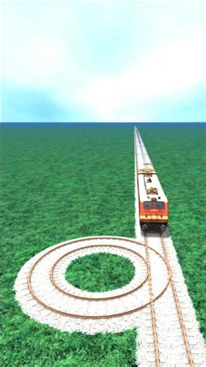 Risky Bumpy Crossing Challenge 😨😵 | Crazy Train Drift #Shorts