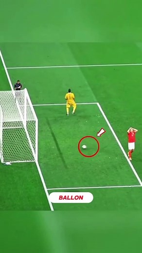 But incroyable : le gardien n’a pas vu le ballon entrer