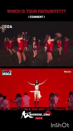 which one is your fav mma performance or GDA performance comment...❤️‍🔥💋✨😈#blackpink #blink#bts#army