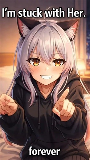 Unfortunately… I’m Stuck With Her 😳 (Anime Catgirl Meme)