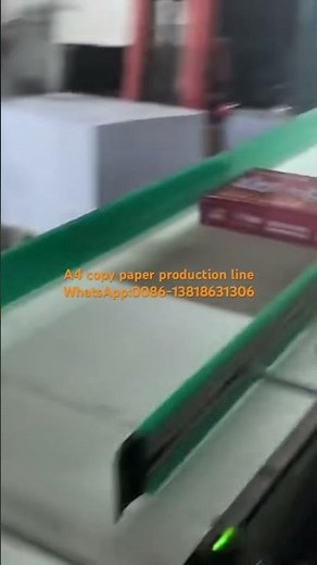 Automatic A4 copy paper production line, cut size sheeting, ream wrapping, box packing