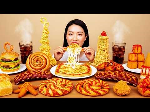 ASMR MUKBANG | 100 Bizarre Shaped Foods – The Ultimate Weird Food Feast