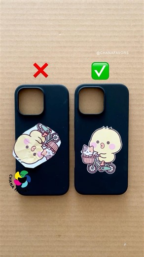 Sticker Deco ✂️ Bicycle Bibi 🚲🐣 Messy vs. Perfect #chanafavors #PerfectCut #DIY #asmr