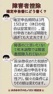 【確定申告】障害者控除はどう書く？令和7年分 #精神障害 #精神障害者保健福祉手帳 #きょうだい