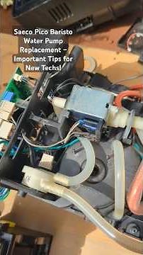 Saeco Pico Baristo Water Pump Replacement – Important Tips for New Techs! #saeco #gaggia