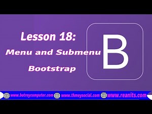 Create Menu and Submenu using Bootstrap