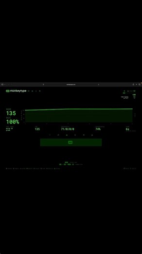135wpm & 100�c -10 GREEK WORDS #typing #monkeytype #keyboard #matrix #typingchallenge