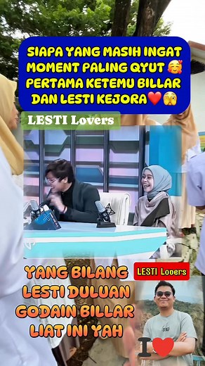 Moment pertama kali LESTI bertemu BILLAR emang bikin !R! yah Lesti tertawa kecil, menunduk, sementara Billar hanya bisa berkata, “Wah, ternyata aslinya lebih manis ya…” Sejak saat itu, bukan cuma kamera yang merekam—tapi juga hati mereka yang mulai menyimpan cerita. Qyut banget, kan 😍❤️🥰 #lesty #leslar #lestikejora #leslarentertainment #rizkybillar #LESTILovers #leslarlovers #bilovers #artis #selebriti #penyanyi #dangdut #pop #fyp #reels #abangel #muhammadlevianalfatih #lucu | LESTI Lovers