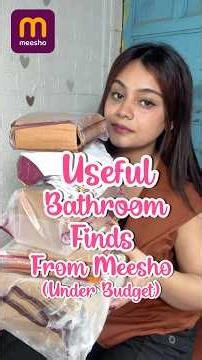 Useful Bathroom Items From Meesho Under Budget! #meeshoapp #bathroom #meeshofinds #meesho #useful