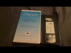 Opening to flipper 1996 demo vhs