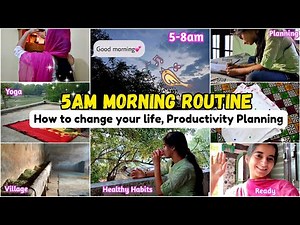 5AM morning routine🌷 how to change your life, productive planning, healthy habits
