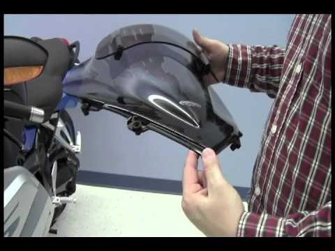 How to install MRA VarioTouringScreen Windshield on BMW K1200S & K1300S