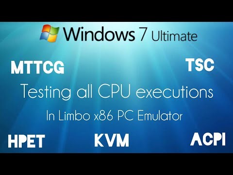 Testing all CPU executions modes in Limbo x86 PC Emulator.