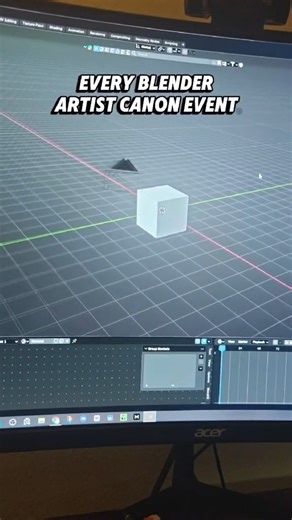 This is what every Blender artist is going to experience? #blender #canon #donut