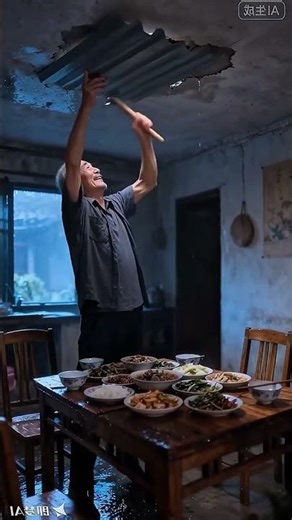 Grandpa Fixes Our Broken Roof #tweening