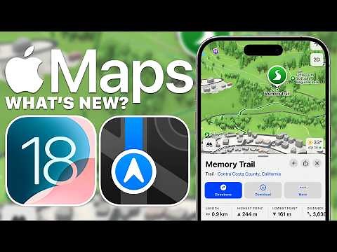 Best New Features in Apple Maps on iOS 18 - Map Notes, Saved Places, Hiking Trails & More!