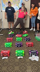 91K views · 427 reactions | Super Fun Box Challenge game Danny, Justine, Ryan, Chris and Kyra are all teachers and deserved a prize for their efforts, so we played a game using the soda water from the teachers lounge. One of the boxes has soda in it, and the rest mean you're out. The winner of the game wins $1,000. This original video was produced by Justine and Danny and Rick Lax | Justine and Danny | Facebook