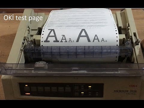 How to print the oki 3320 / 3321 / 5520 / 5521 test page? OKI 3320 printing tests.