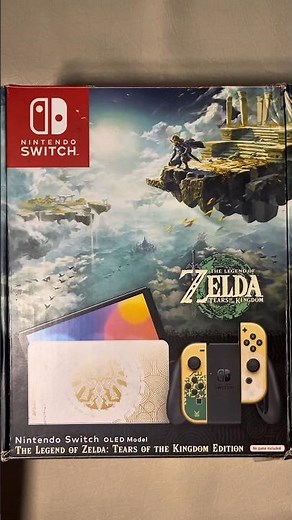 First Time Unboxing Nintendo Switch OLED Zelda Tears of The Kingdom Edition 🎮