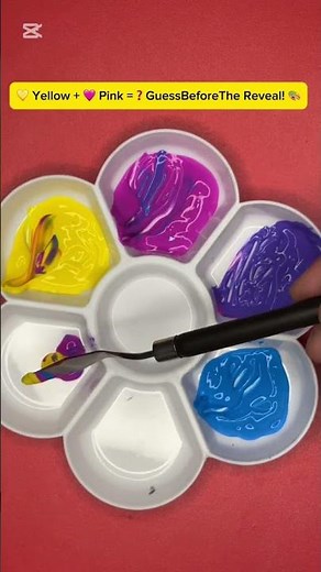 Yellow + Pink Paint Mixing | What Color Will It Make? 🎨💛🩷