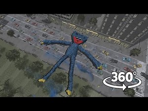 Huggy Wuggy ruined the city! - VR 360° horror | Poppy Playtime