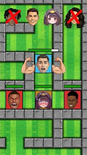 Maze Challenge : RONALDO x GEORGINA x ISHOWSPEED - GUGUGAGA Penguin Broke the Game #mazechallenge