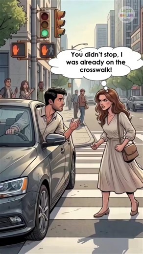 Crosswalk Incident | English Conversation Practice | Street Safety Dialogue #learnenglish #speaking