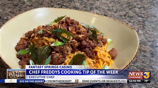 Chef Freddy Prepares A Creamy Tomato, Coconut Noodles With Pork